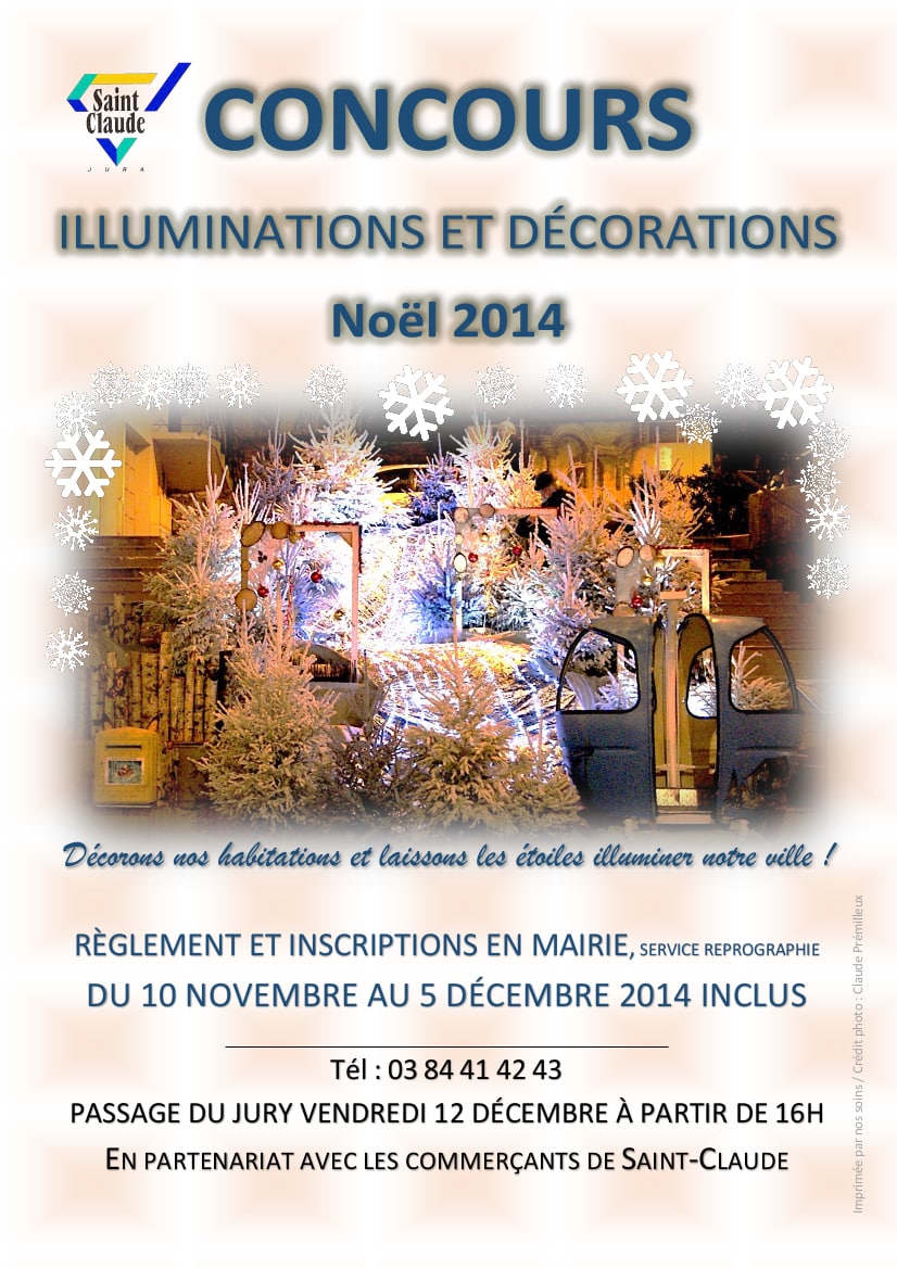 Affiche concours illuminations et déco noel